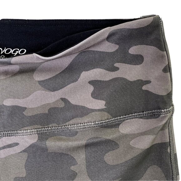 VOGO Athletica Pull On Leggings Womens size Medium Cropped Length Gray Camo - Picture 5 of 7